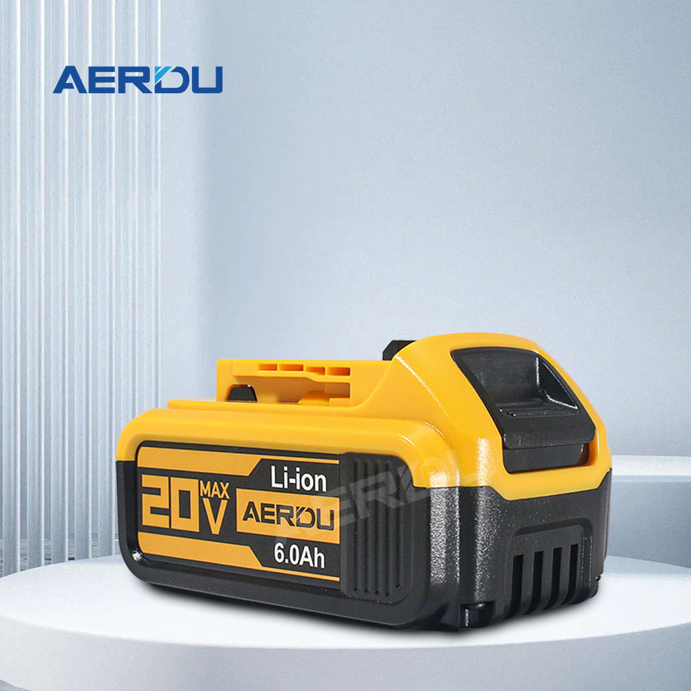 2V 6.Ah Rechargeable Battery Replacement (Compatible with DCB200/DCB180) for DeWalt 2V Power Tools