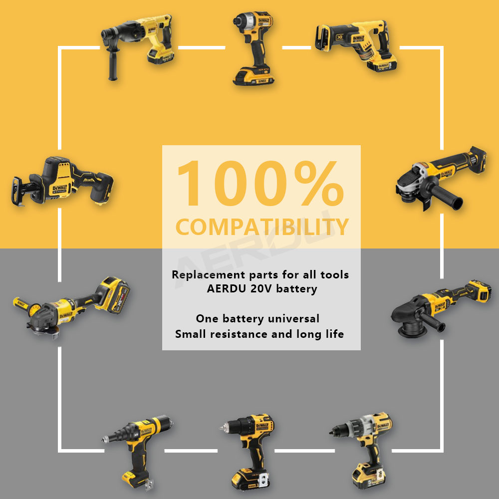 Replace DeWalt 2V 4.0Ah DCB200 DCB180 Lithium-Ion Drill & Power Tool Battery - Image 5
