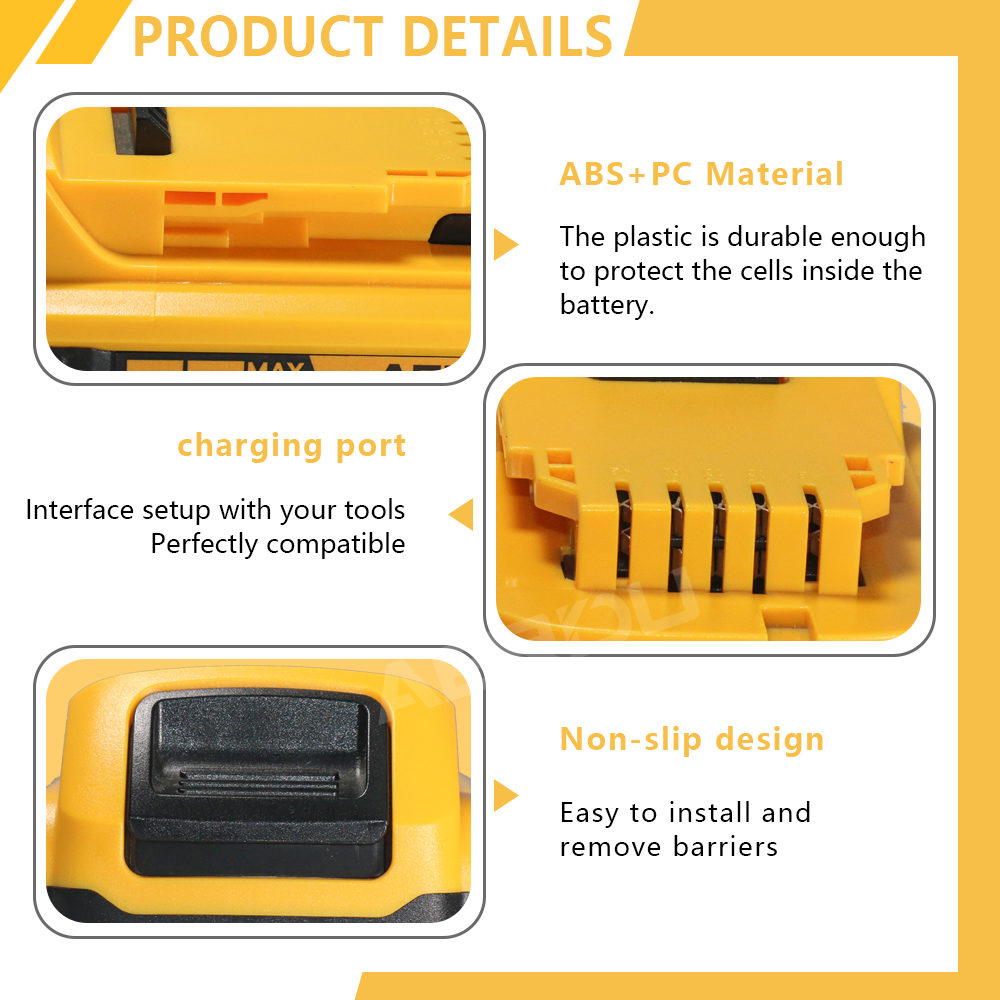 Replace DeWalt 2V 4.0Ah DCB200 DCB180 Lithium-Ion Drill & Power Tool Battery - Image 6
