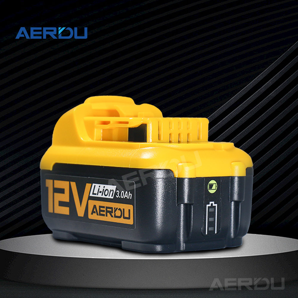 Replace DeWalt 1 2V 3.0Ah DCB20 DCB27 Lithium-Ion Drill Power Tool Battery