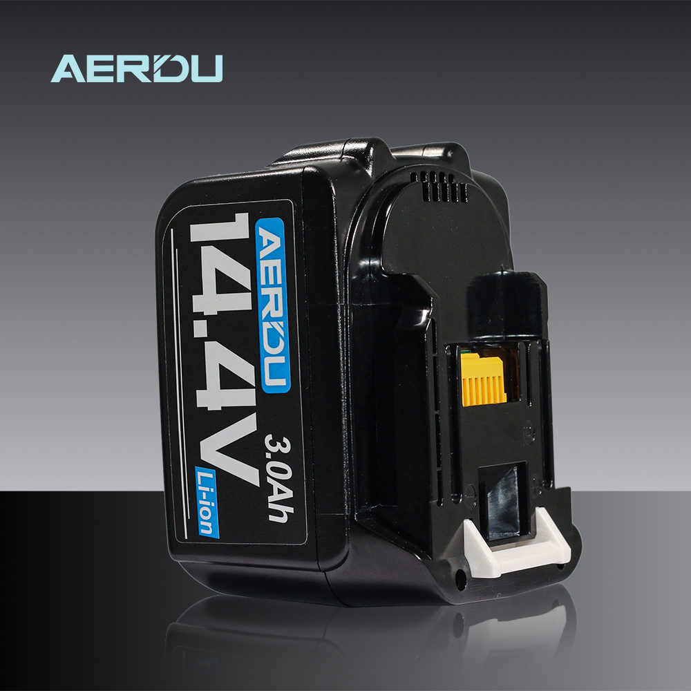Compatible with Makita BL1415, BL1430, BL1440 to replace Makita 14.4V 3.0Ah battery cordless drill charger and lithium-ion battery