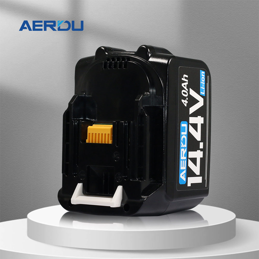 Compatible with Makita BL1415, BL1430, BL1440 to replace Makita 14.4V 4.0Ah battery cordless drill charger and lithium-ion battery