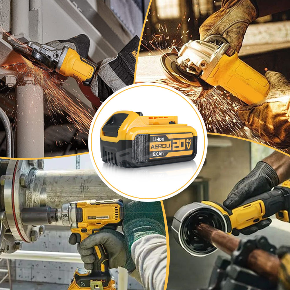 DeWalt Replacement Lithium-Ion Battery 2V 5.0Ah (Compatible with DCB200/DCD771) with Type-C Port - Image 3