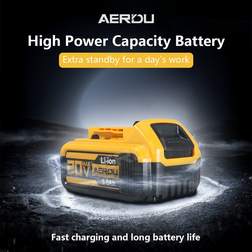 DeWalt Replacement Lithium-Ion Battery 2V 5.0Ah (Compatible with DCB200/DCD771) with Type-C Port - Image 8