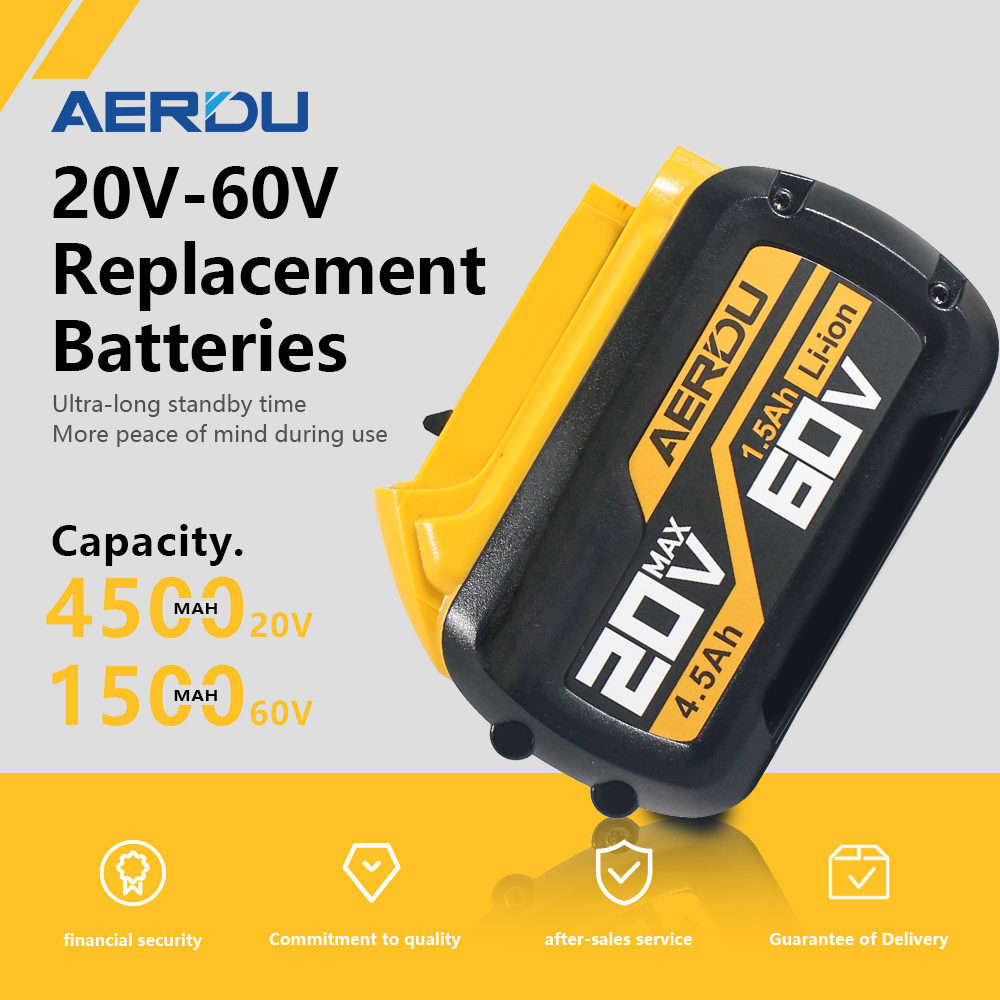 DeWalt Replacement Lithium-Ion Battery 2V/6V, 1.5Ah-4.5Ah (Compatible with DCB609/DCB606) Power Tool Battery