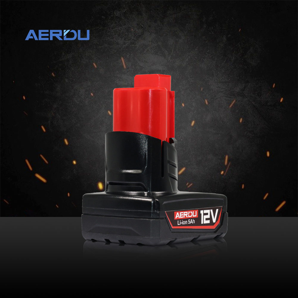 Compatible with Milwaukee M12 Series Replacement Lithium-Ion Battery 5.0Ah 1V Power Tool Battery