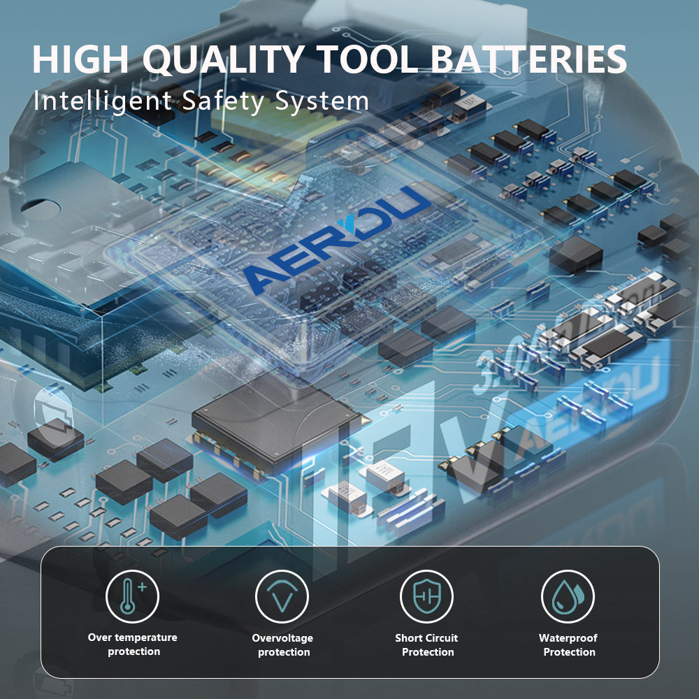 Compatible with Makita 18V 3.0Ah Power Tool Battery BL1850 BL1830 Cordless Lithium-Ion Battery — Image 4
