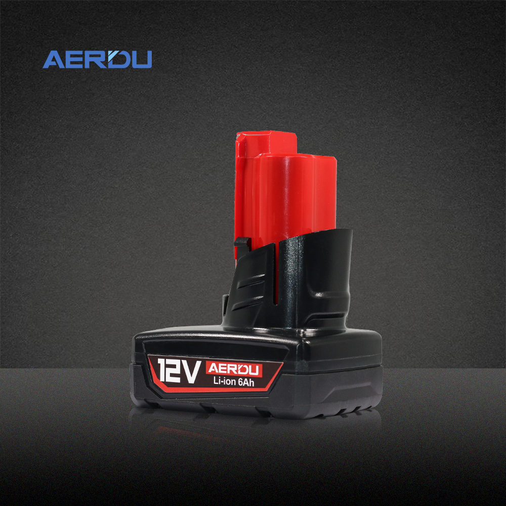 Compatible with Milwaukee M12 Series Replacement Lithium-Ion Battery 6.0Ah 1V Power Tool Battery