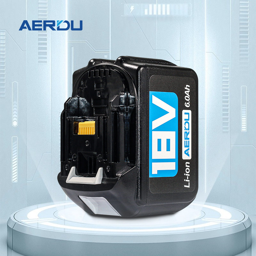 Compatible with Makita 18V 6.0Ah Cordless Power Tool Batteries BL1830, BL1840, BL1860, BL1850