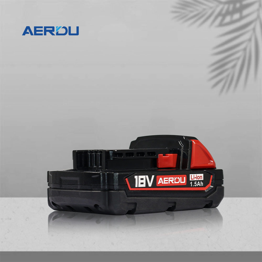 Compatible replacement battery for Milwaukee M18 series power tools; 1.5Ah 18V Li-ion battery