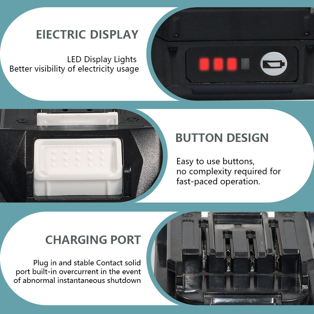 Compatible with Makita 4V 3.0Ah Power Tool Battery BL4025 BL4040 Cordless Lithium-Ion Battery - Image 5