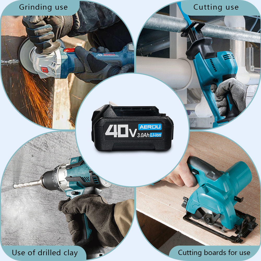 Compatible with Makita 4V 3.0Ah Power Tool Battery BL4025 BL4040 Cordless Lithium-Ion Battery - Image 6