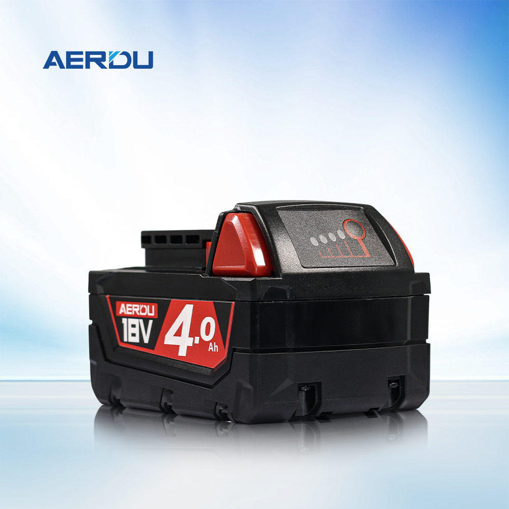Compatible with Milwaukee M18 series, replacement lithium battery 4.0Ah 18V power tool battery