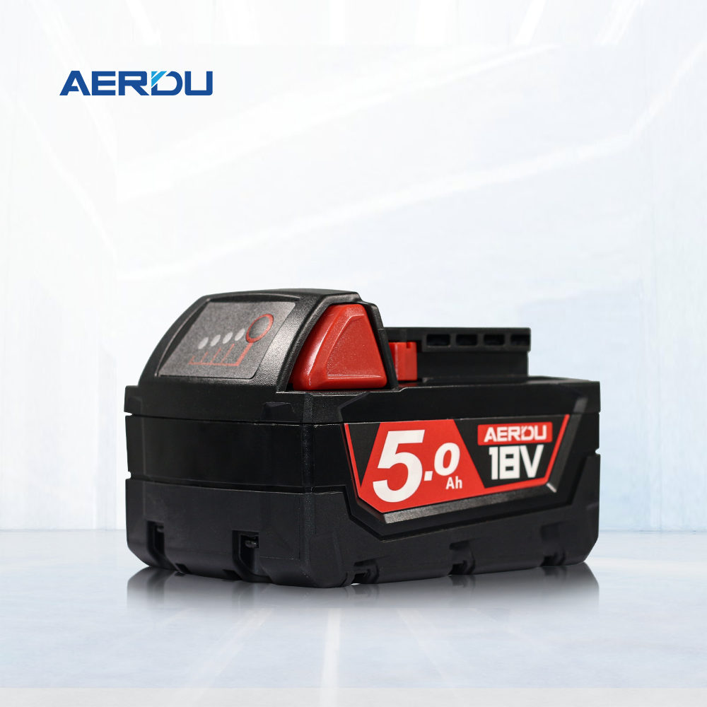Compatible with Milwaukee M18 series, replacement lithium battery 5.0Ah 18V power tool battery