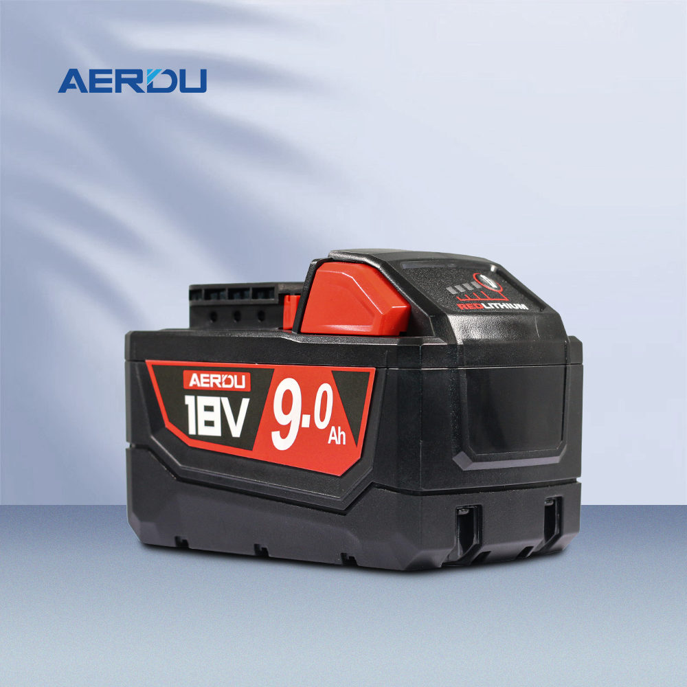 Compatible with Milwaukee M18 series, replacement lithium battery 9.0Ah 18V power tool battery
